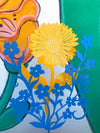 Sunflower & Forget-Me-Not Pole Set