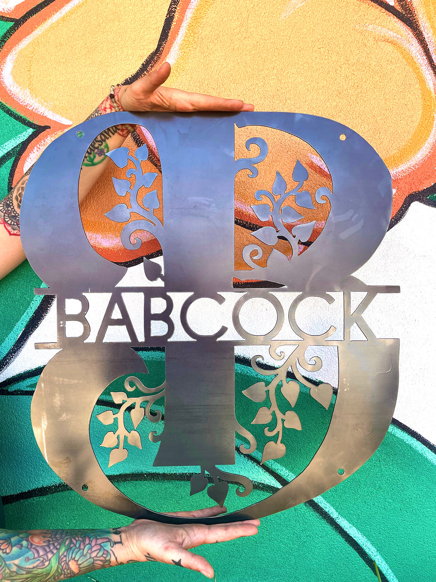 Personalized Ivy Monogram Sign