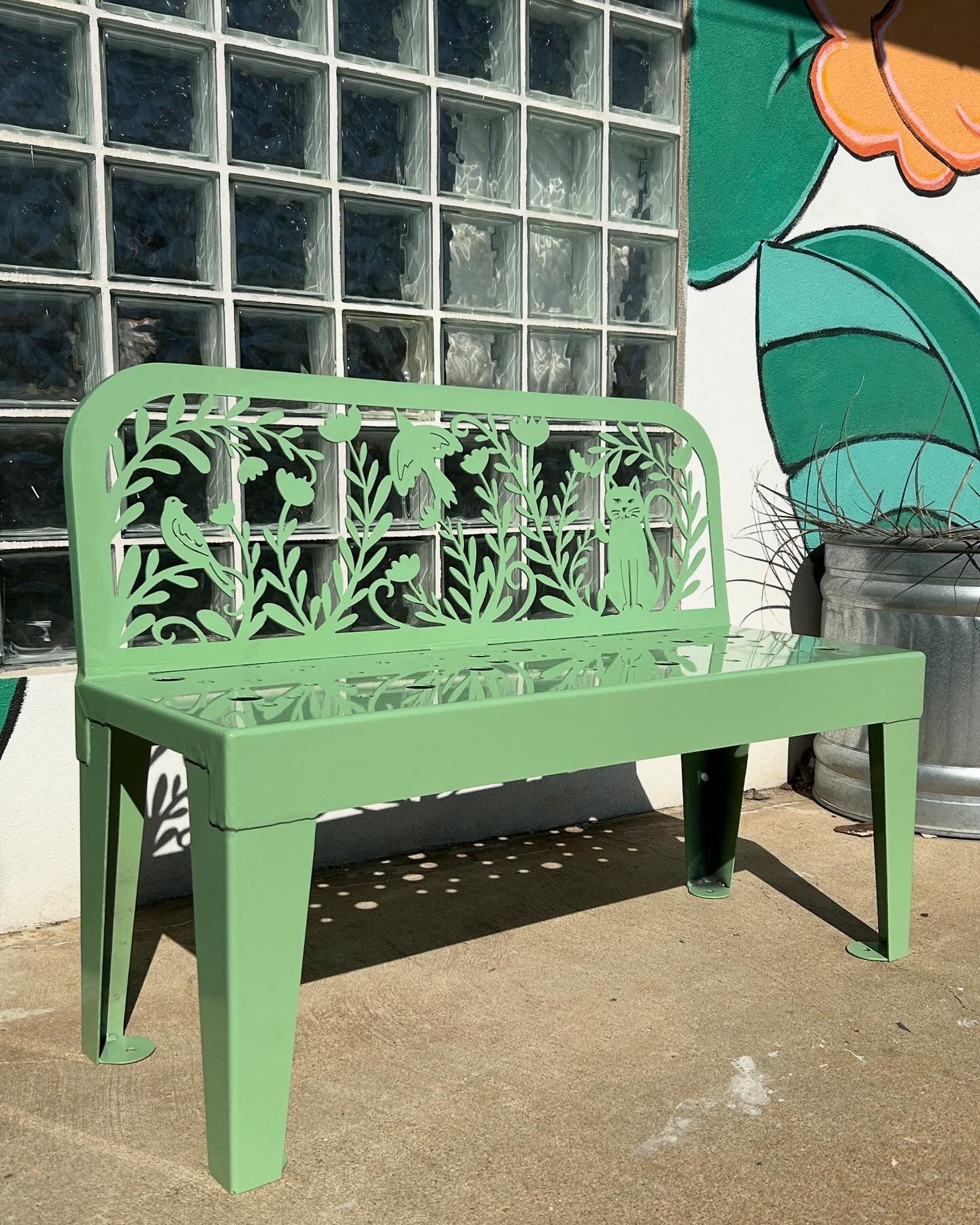 Floral Cat Bench