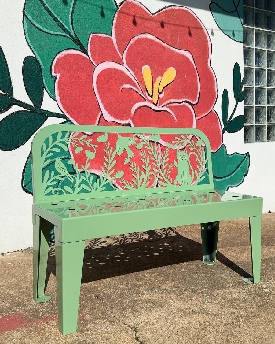 Floral Cat Bench