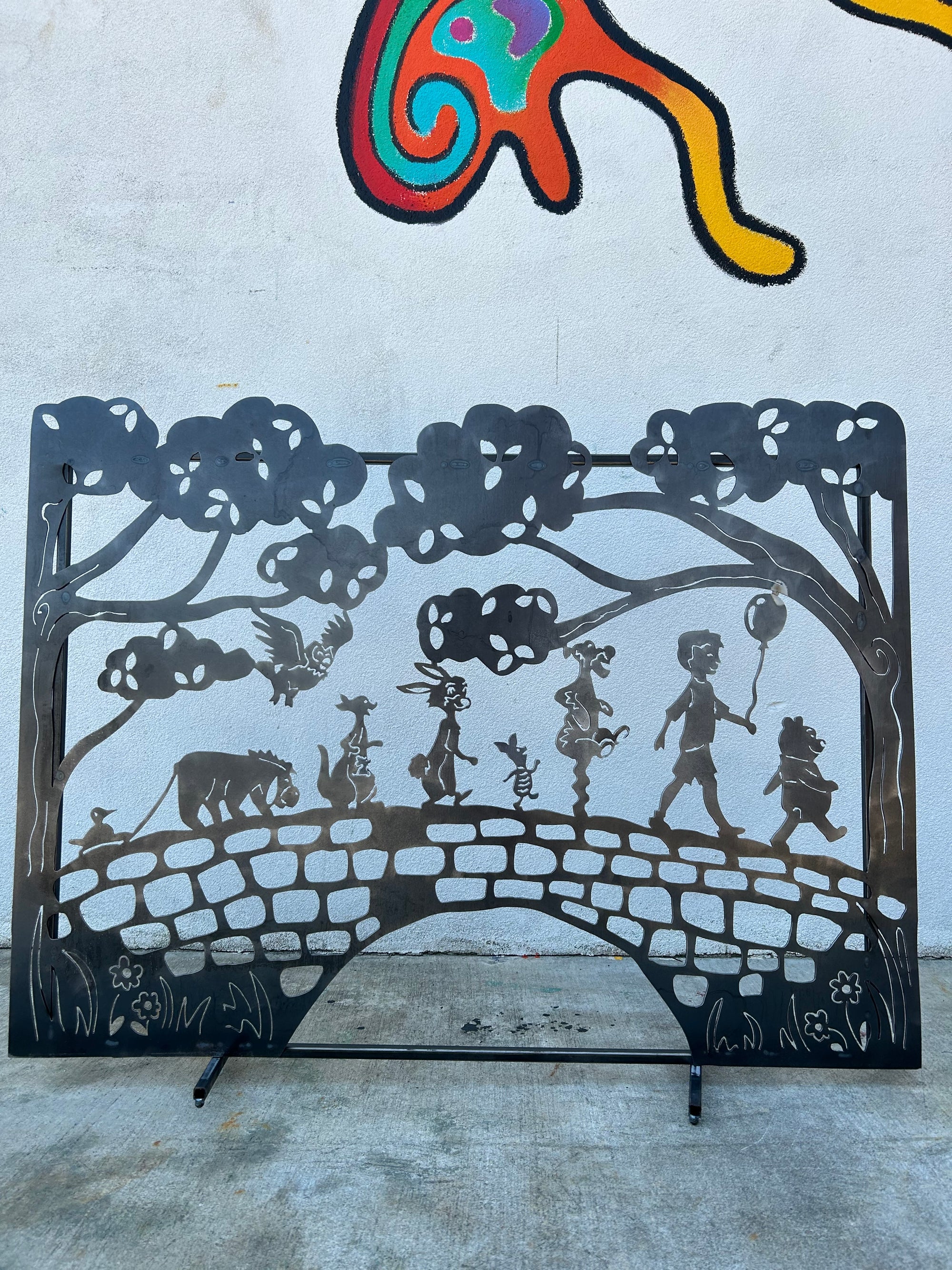 100 Acre Wood Bridge Fireplace Screen