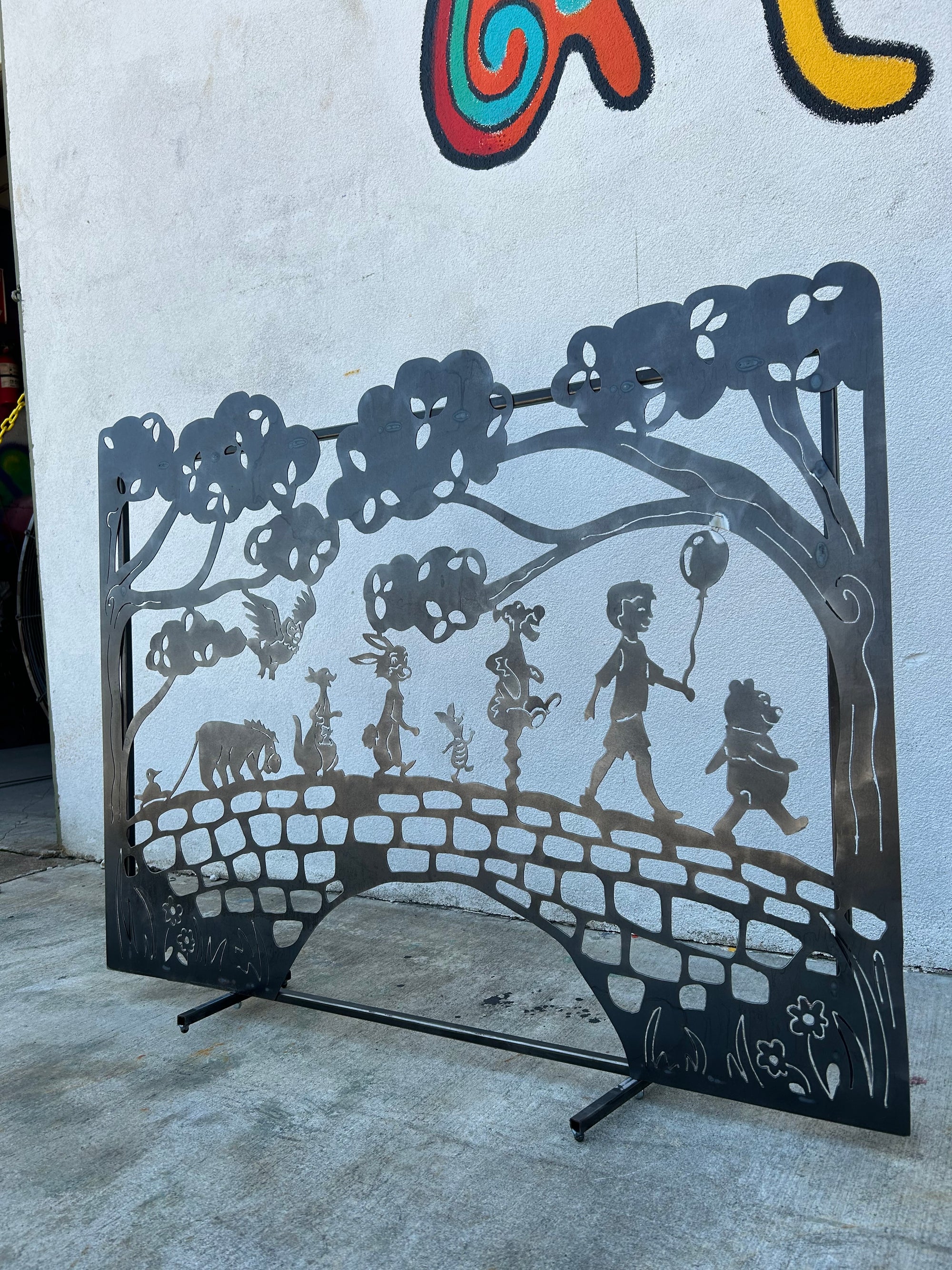 100 Acre Wood Bridge Fireplace Screen