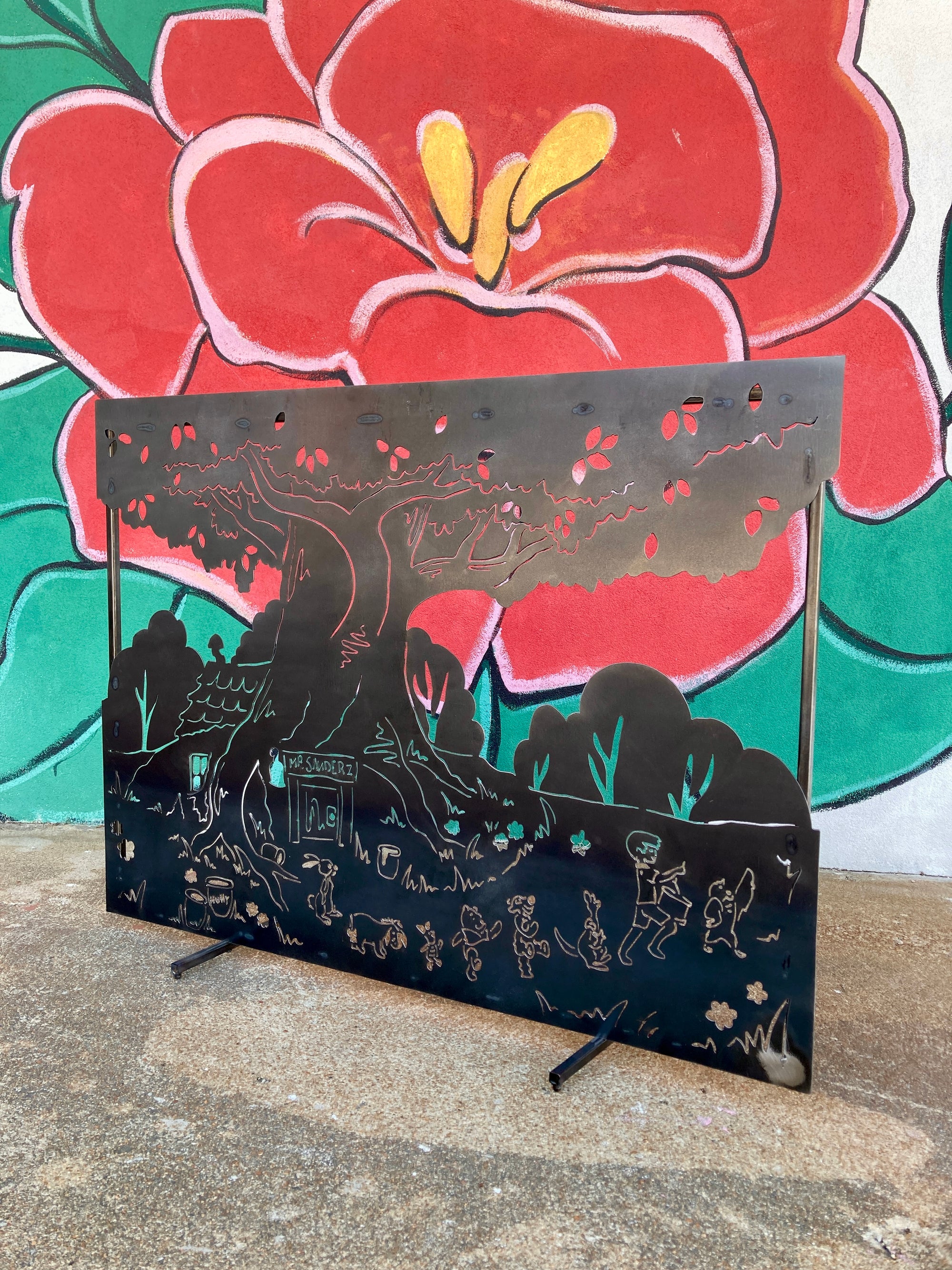 Pooh's House Fireplace Screen