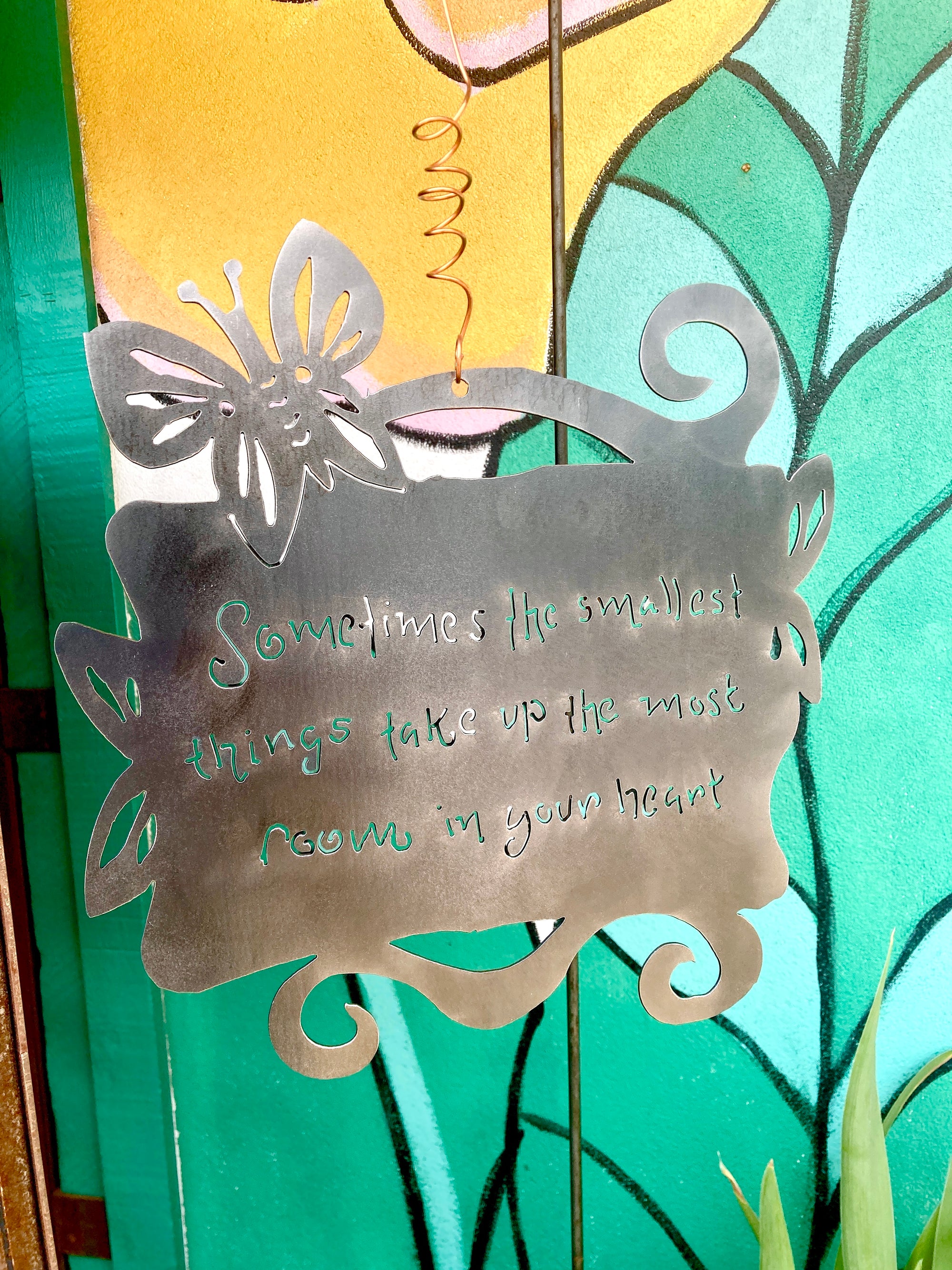 "Smallest Things" Quote Sign