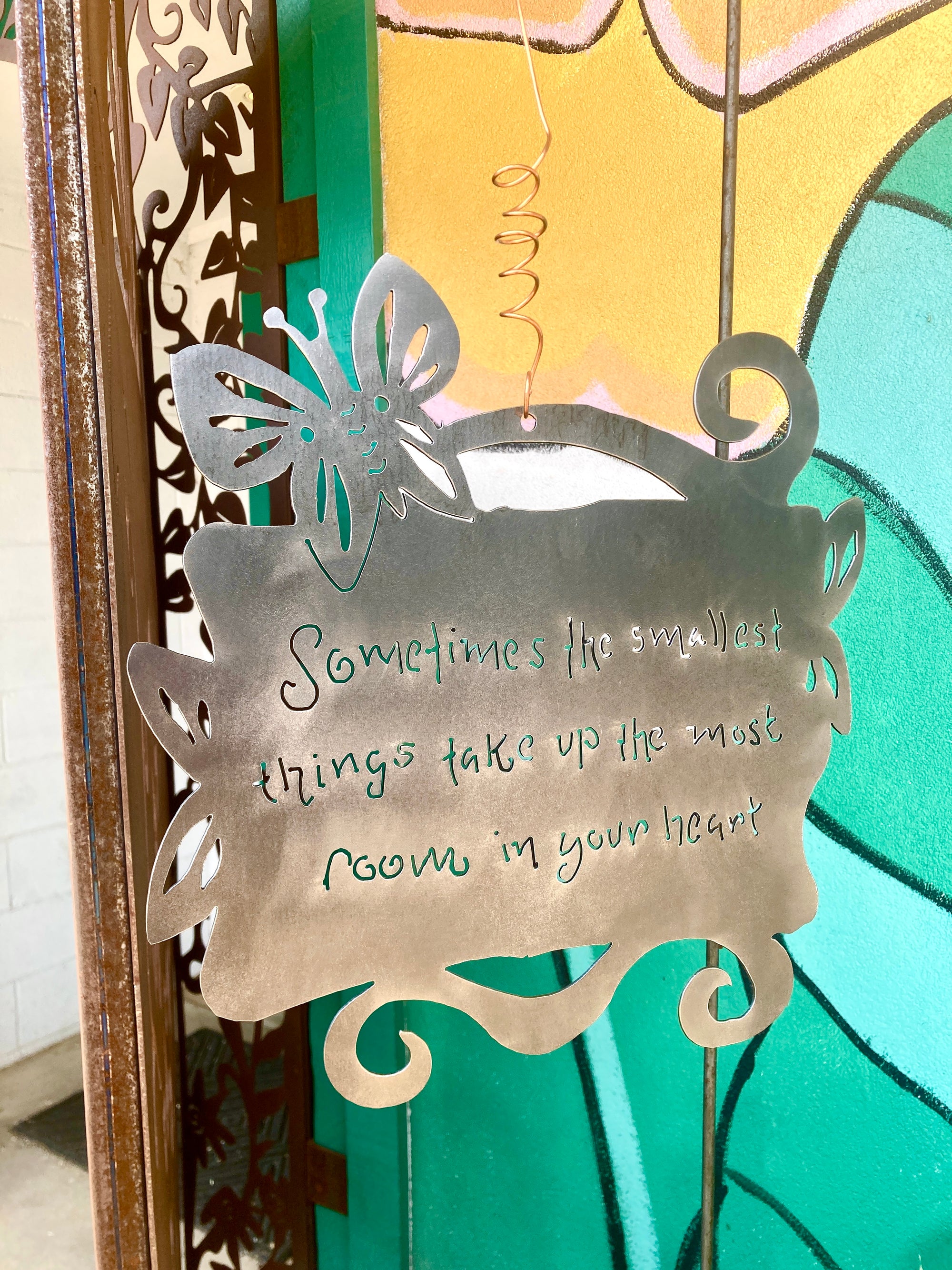 "Smallest Things" Quote Sign