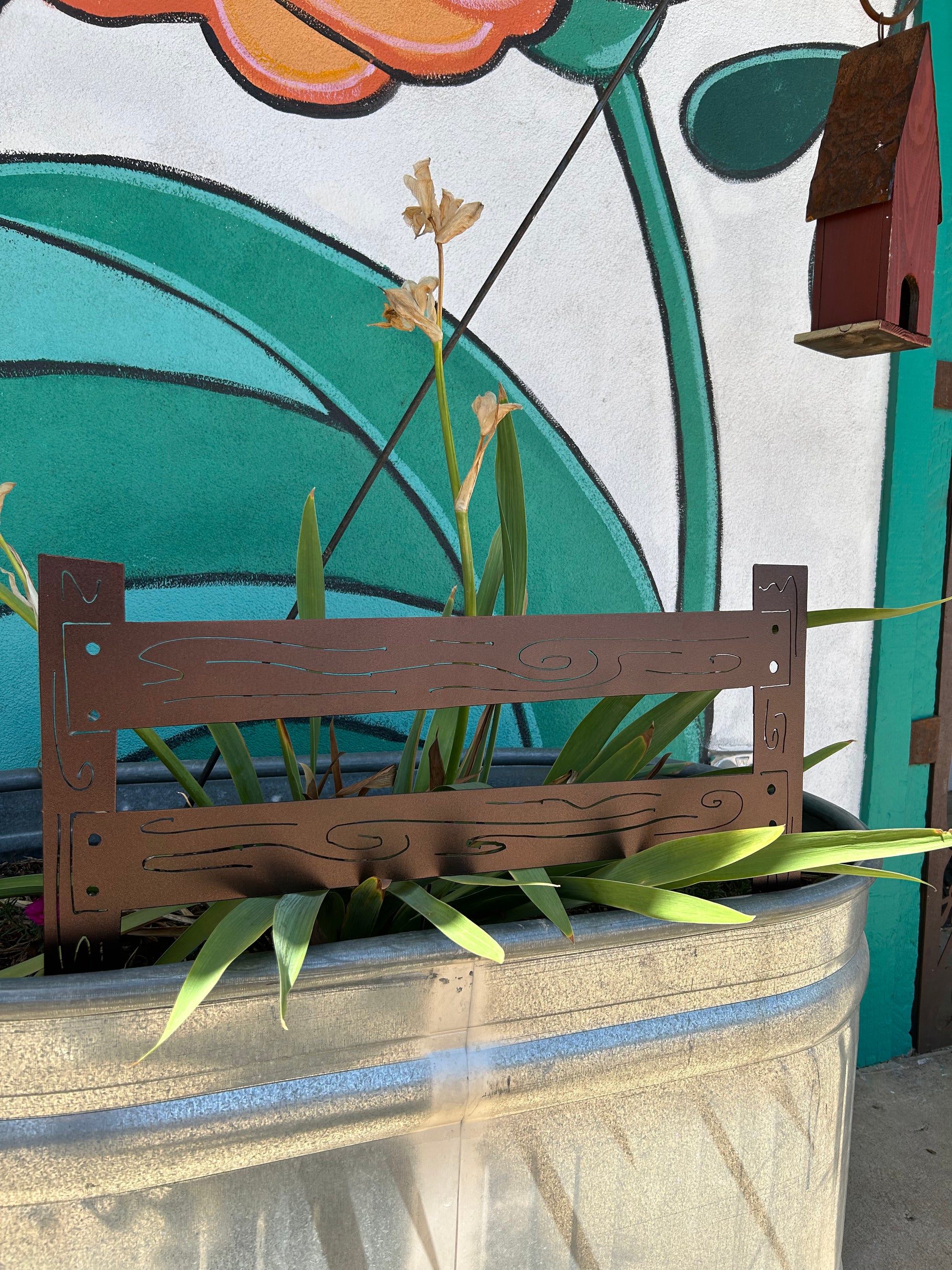 Rustic Fence Garden Bed Liner