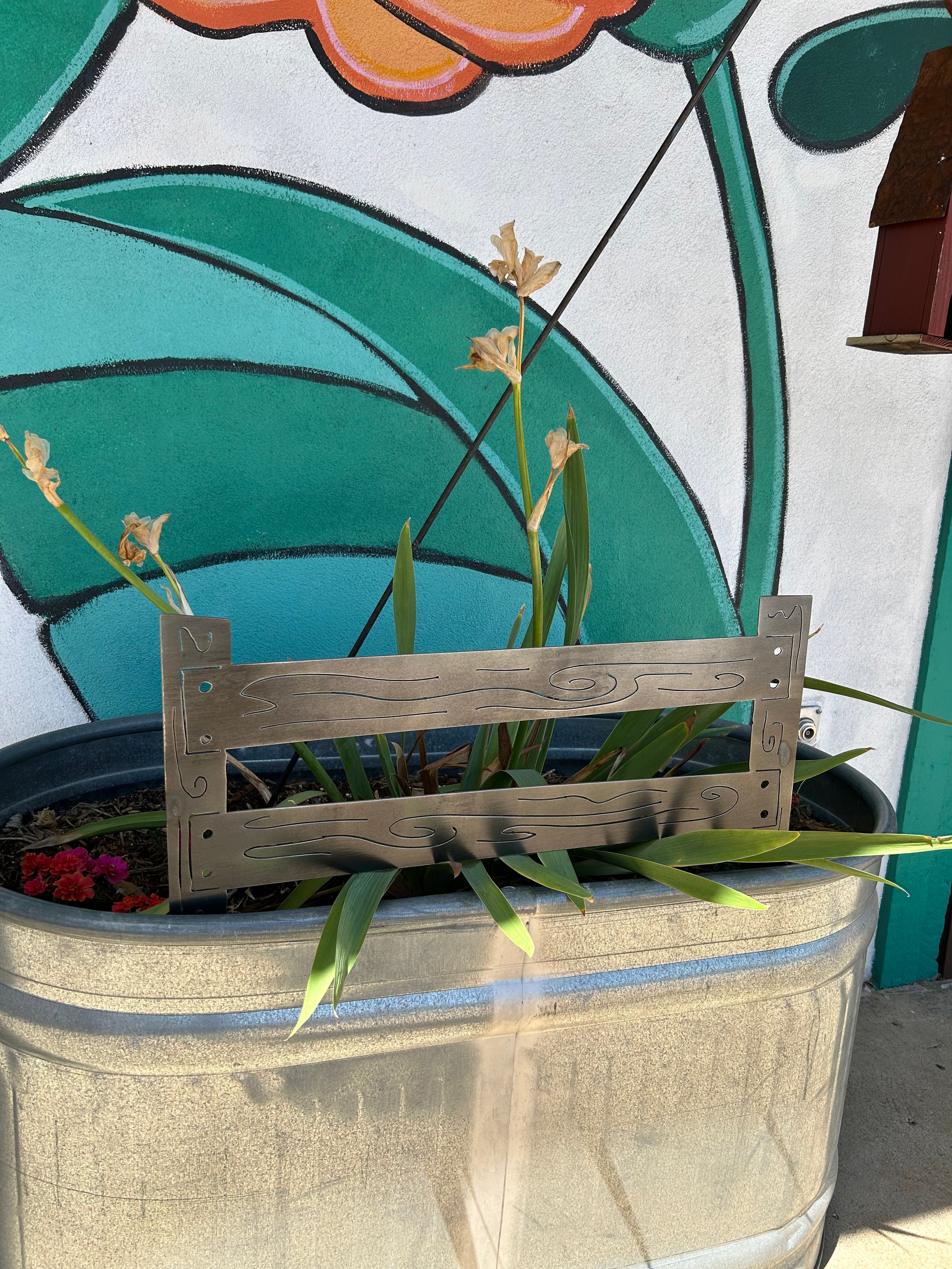 Rustic Fence Garden Bed Liner