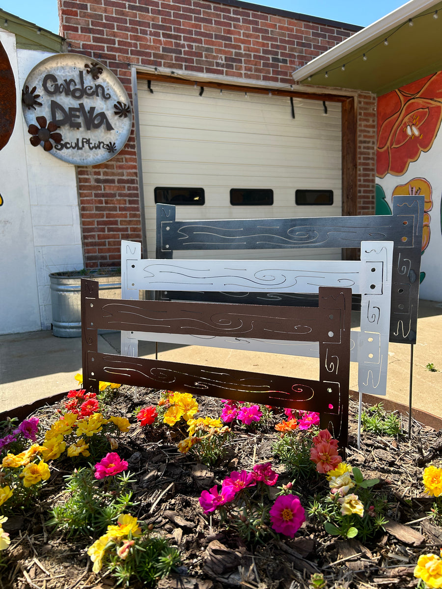 Rustic Fence Garden Bed Liner