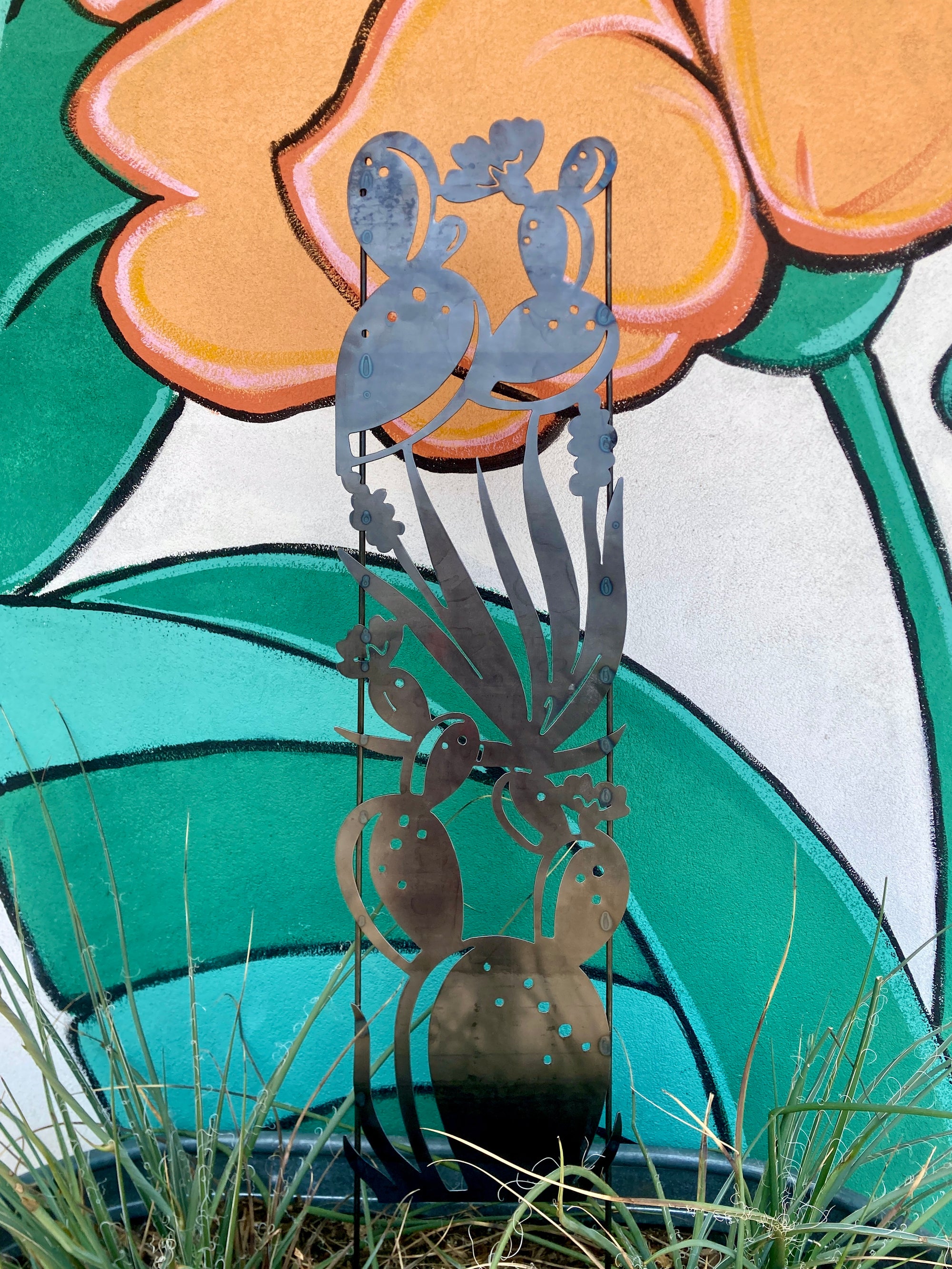 Blooming Cactus Trellis