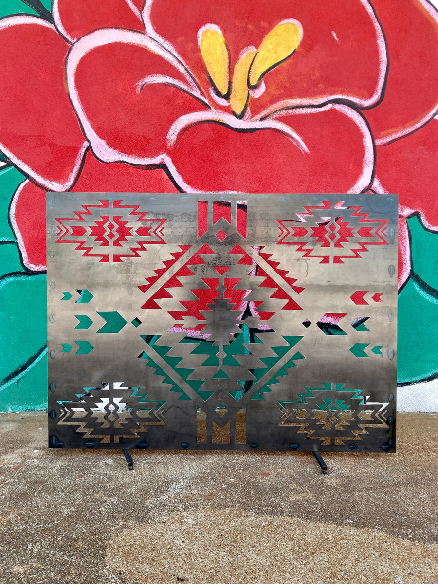 Southwest Fireplace Screen