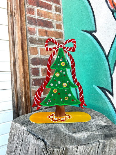 Ribbon Christmas Tree Painting Class