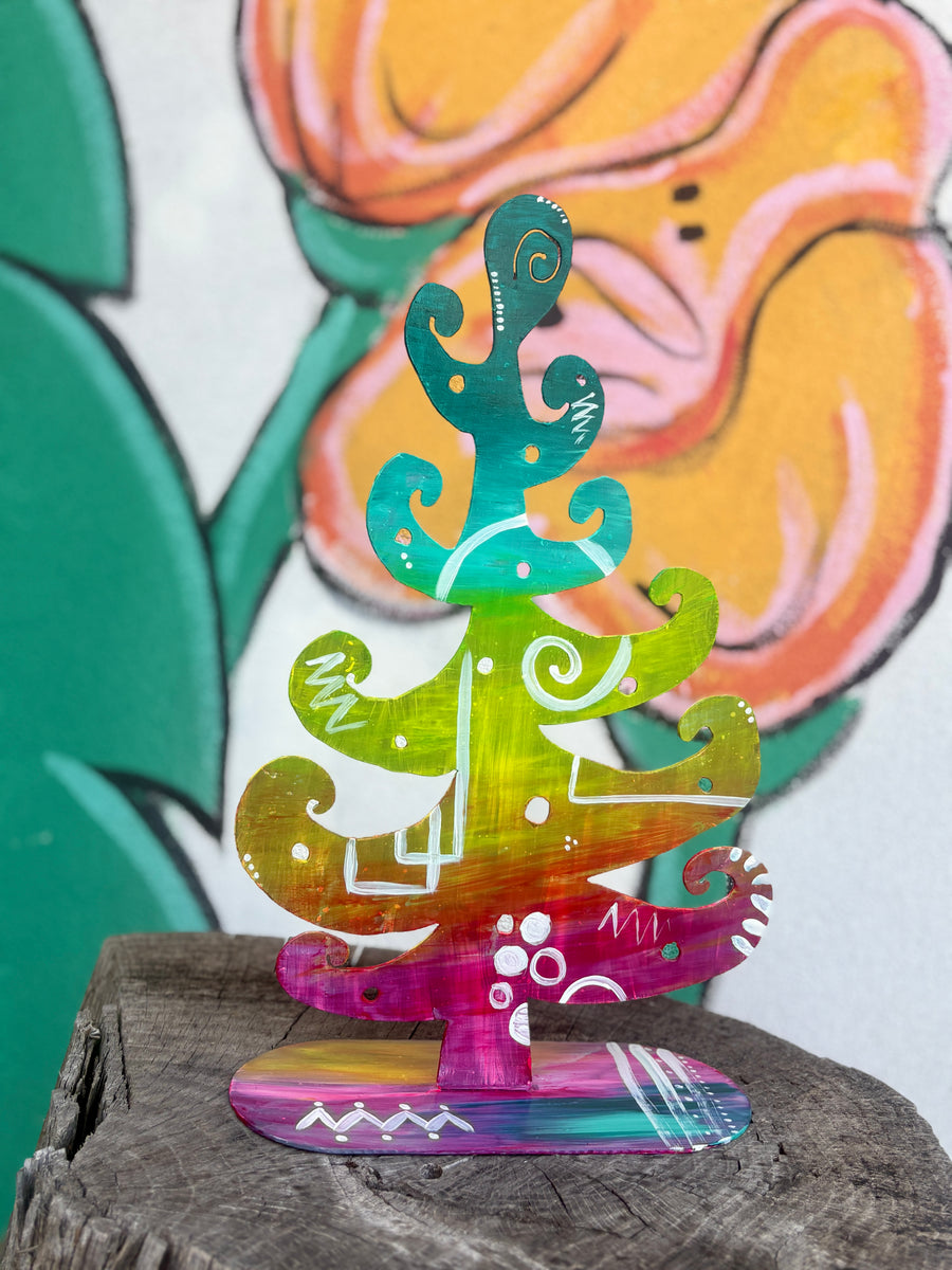 Swirly Christmas Tree Painting Class