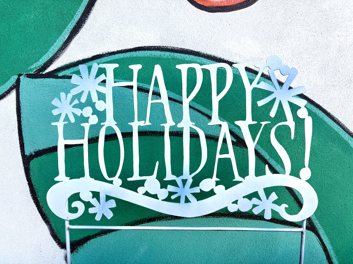 Happy Holidays Garden Sign