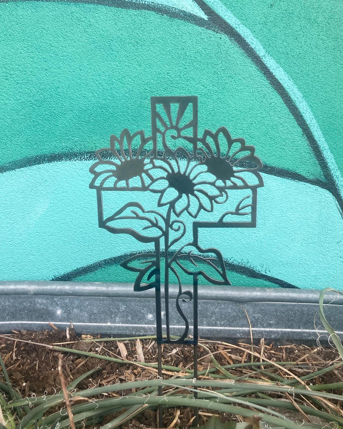 Sunflower Cross