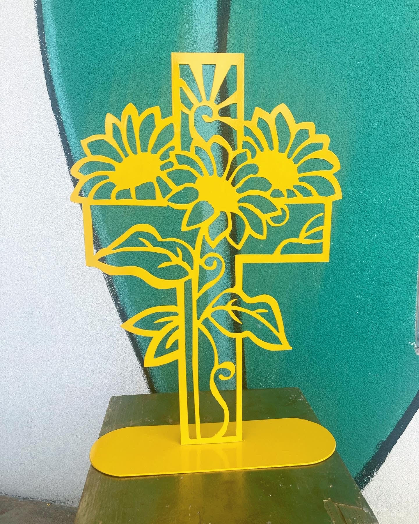 Sunflower Cross