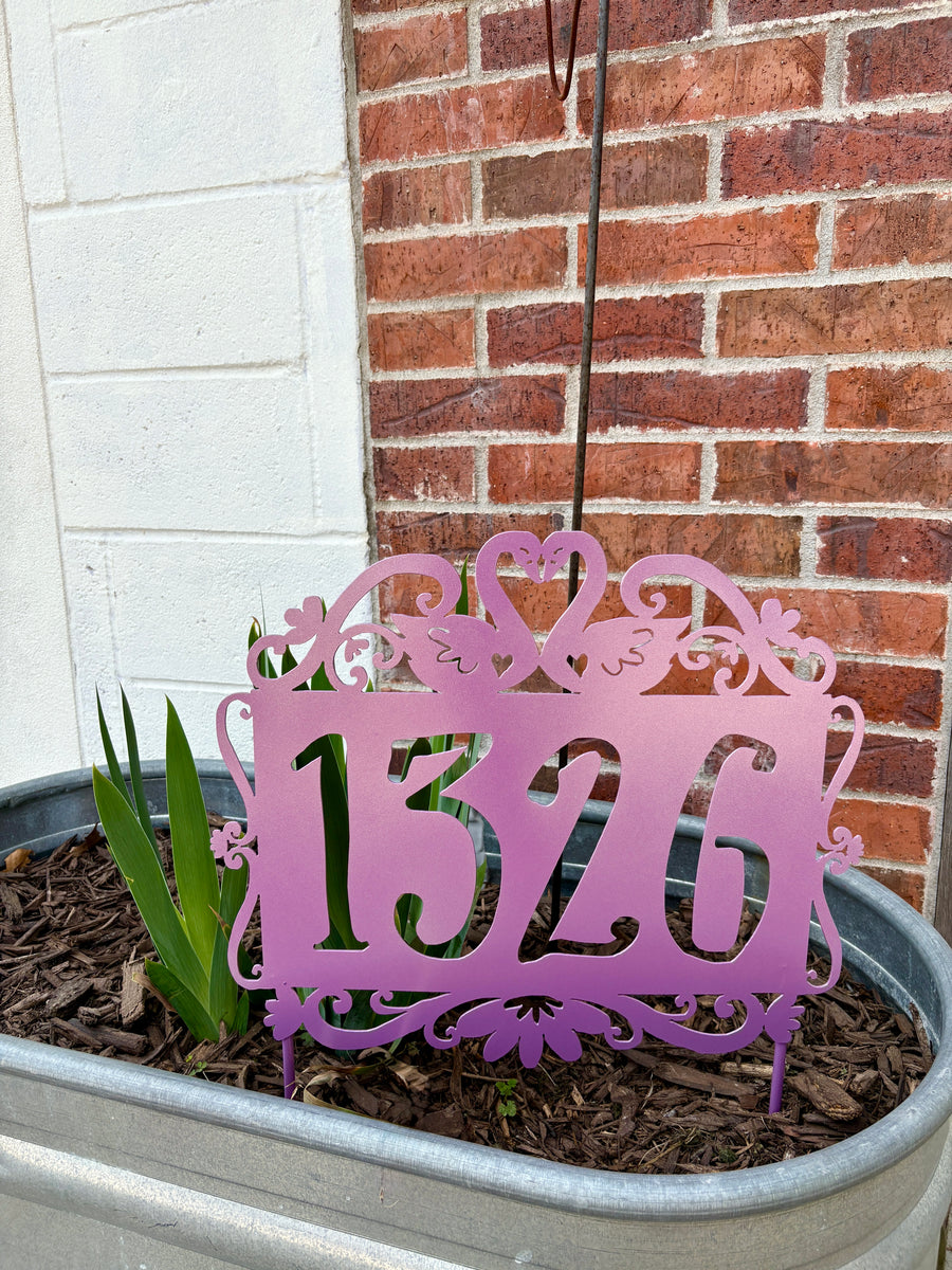 Verdigris Address Numbers Address Numbers - Garden Deva