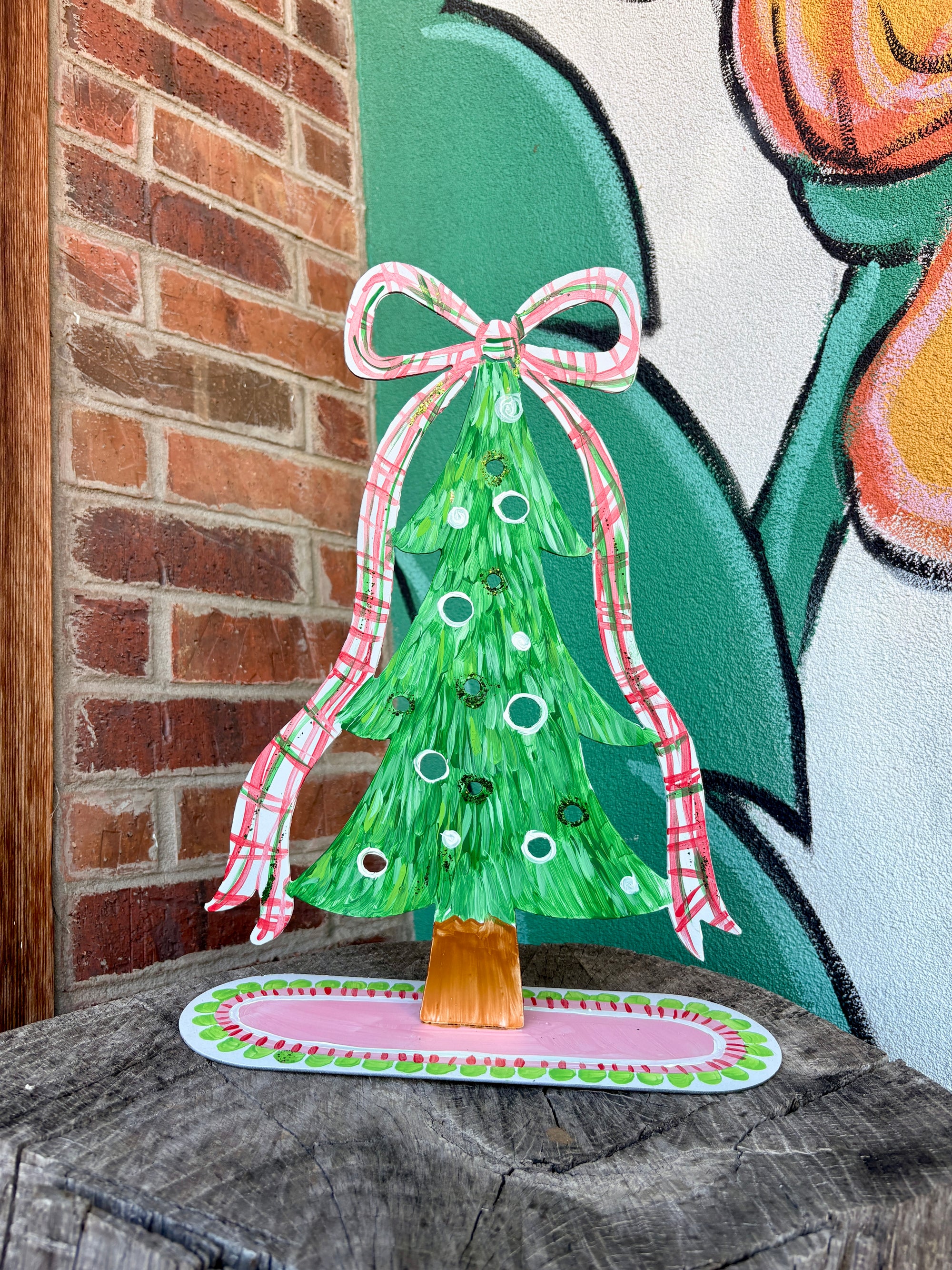 Ribbon Christmas Tree Painting Class