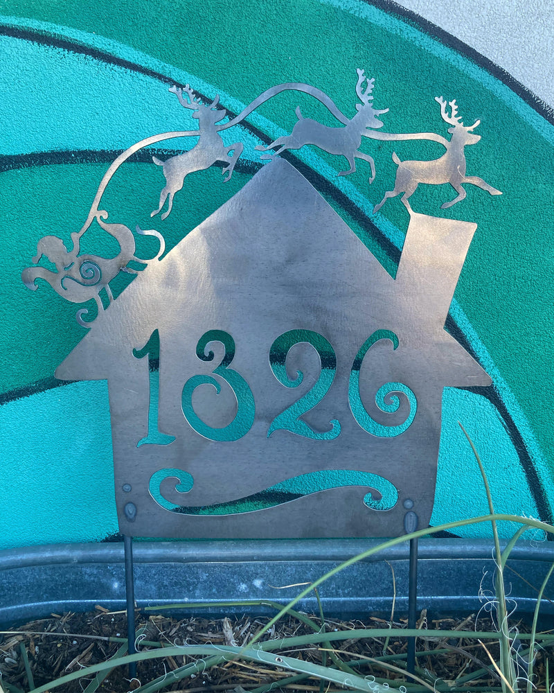 Santa Address Numbers Garden Deva