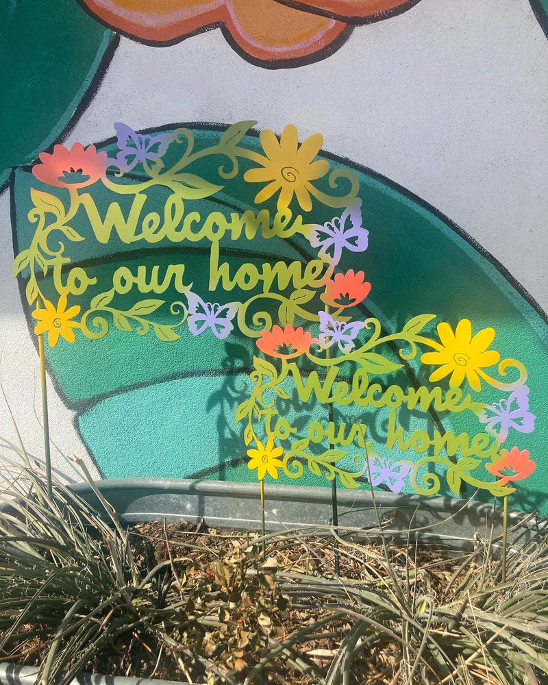 Spring Welcome Sign - Garden Deva