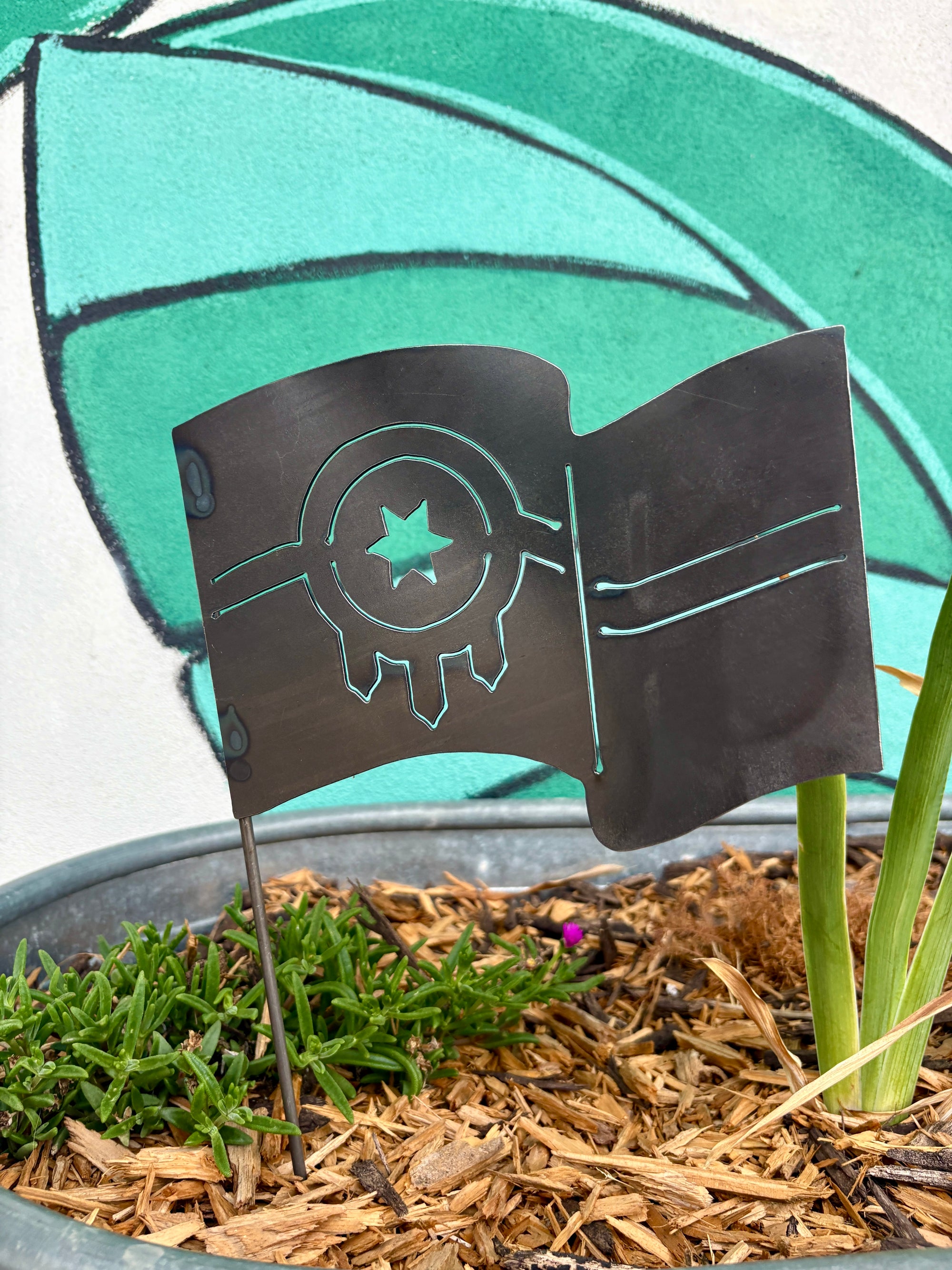 Tulsa Flag Garden Pole