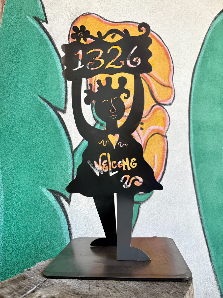 Welcome Girl Address Numbers