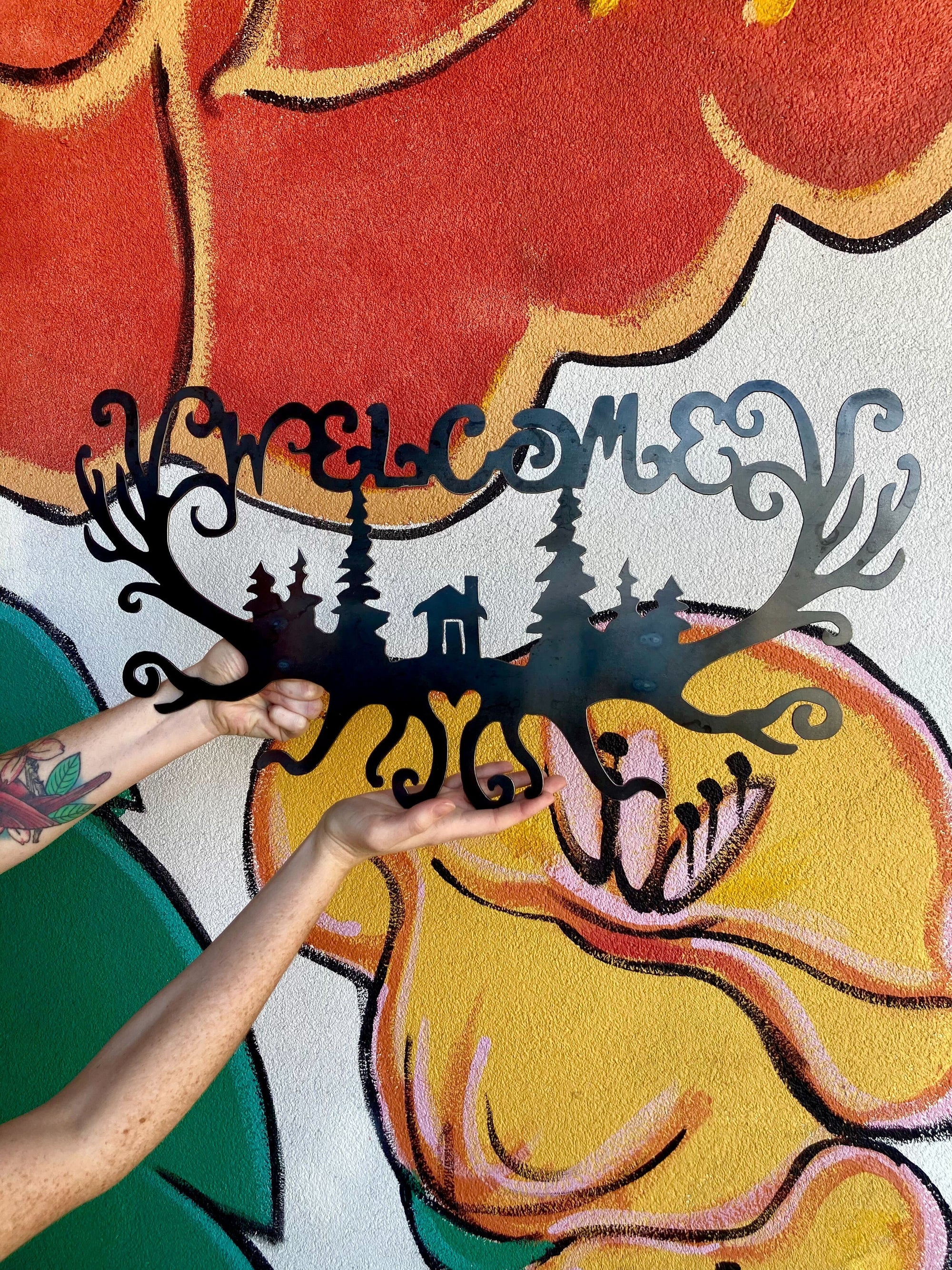 Welcome Sign (antlers)