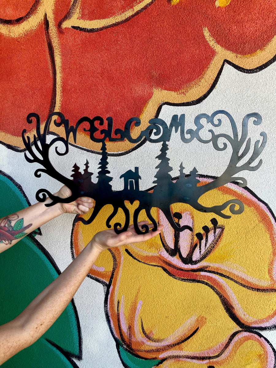 Welcome Sign (antlers)