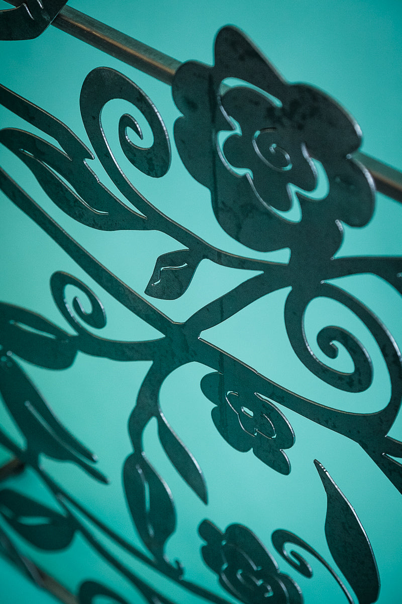 Funky Floral Fireplace Screen