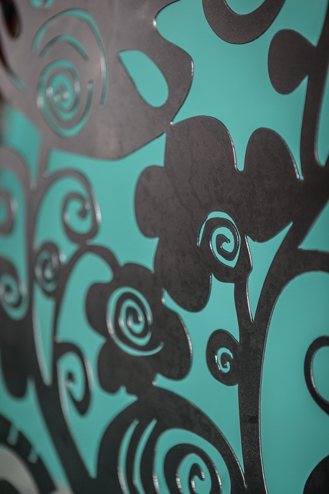 Funky Floral Fireplace Screen