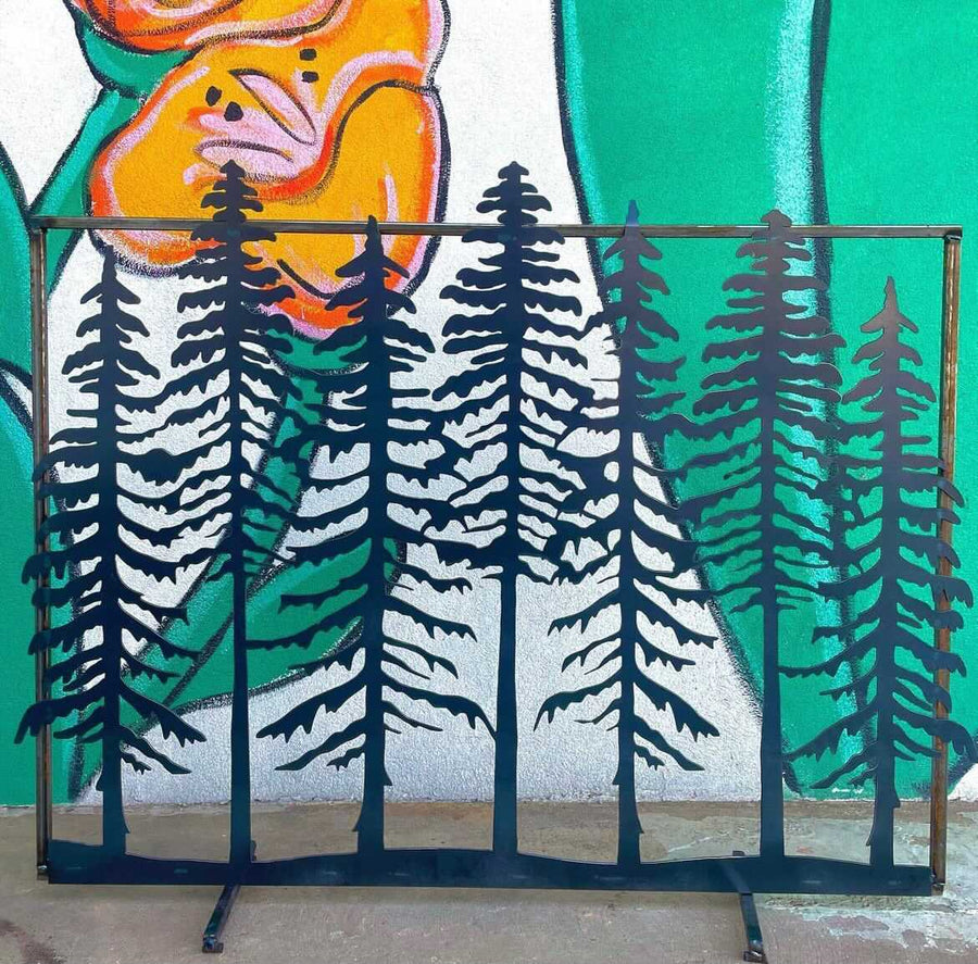 Evergreen Tree Fireplace Screen