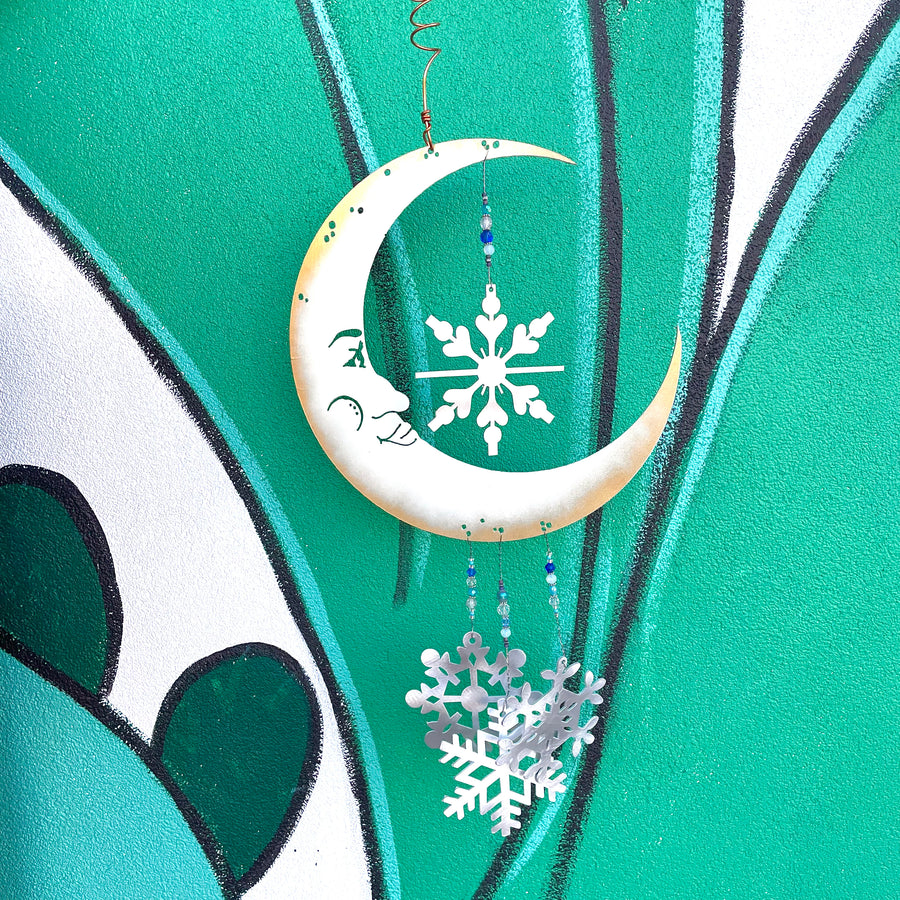 Snowy Moon Hanging