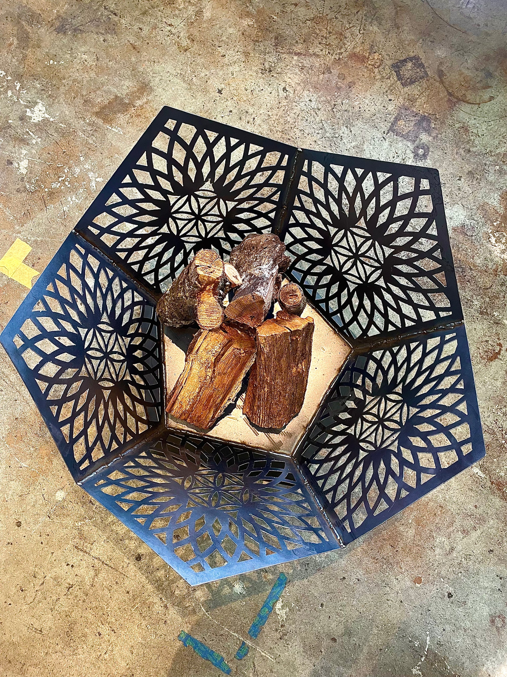 Flower of Life Fire Pit