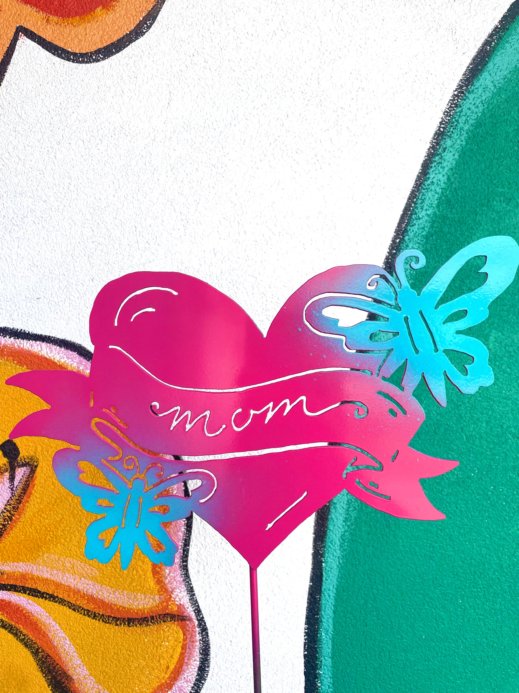 Mom banner heart