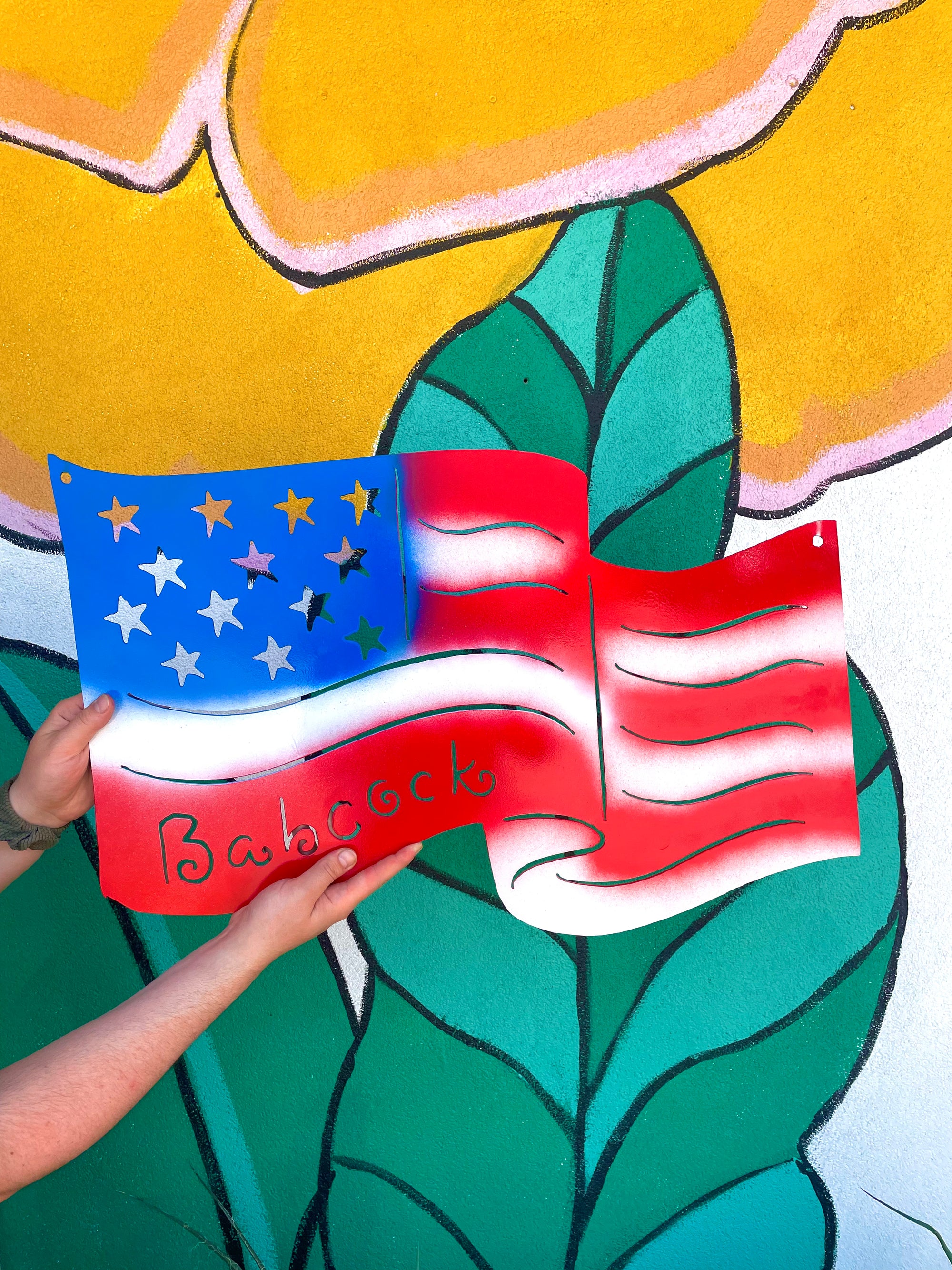 Memorial Flag Hanging (customizable)