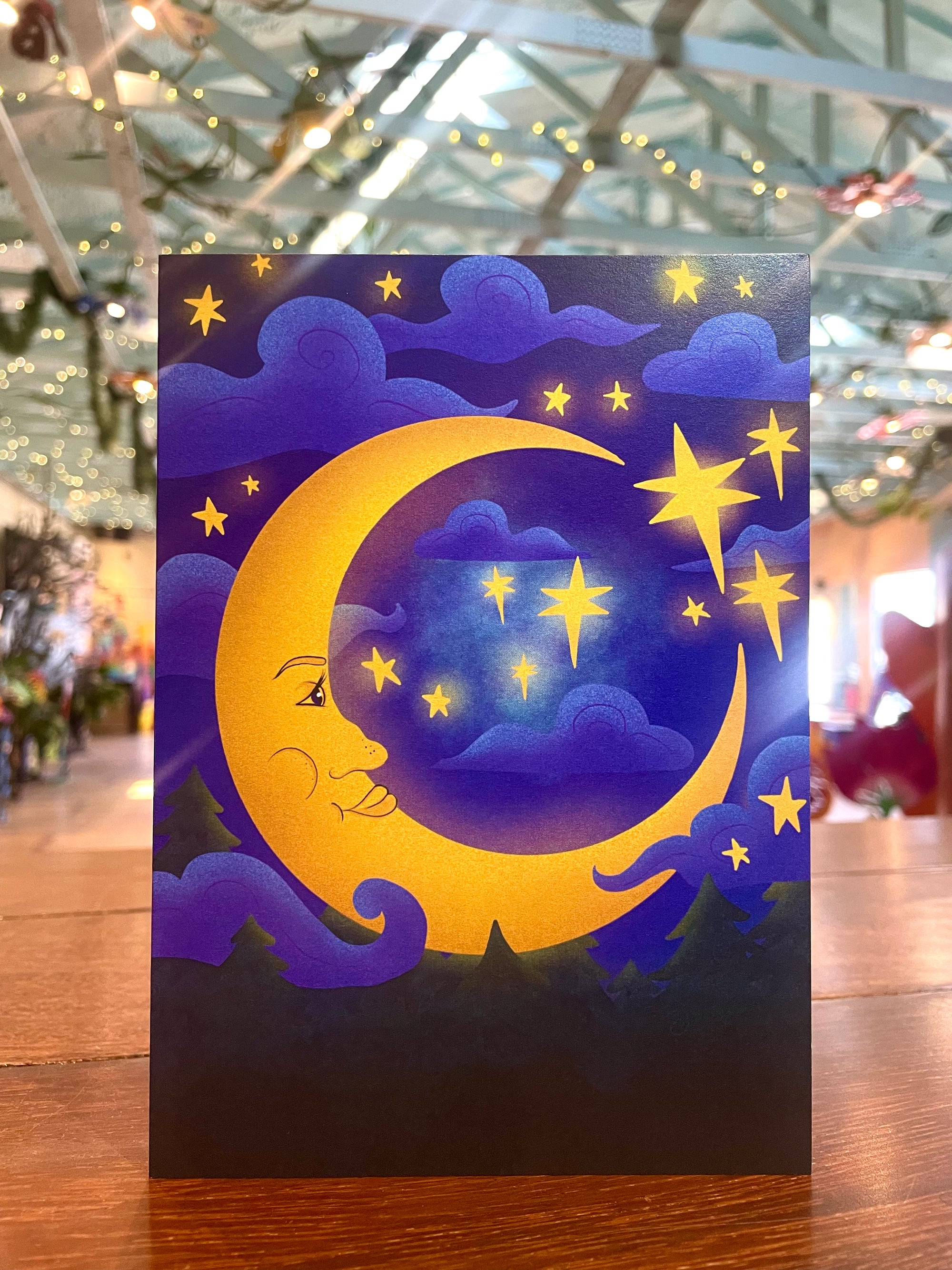 Starry Night Greeting Card