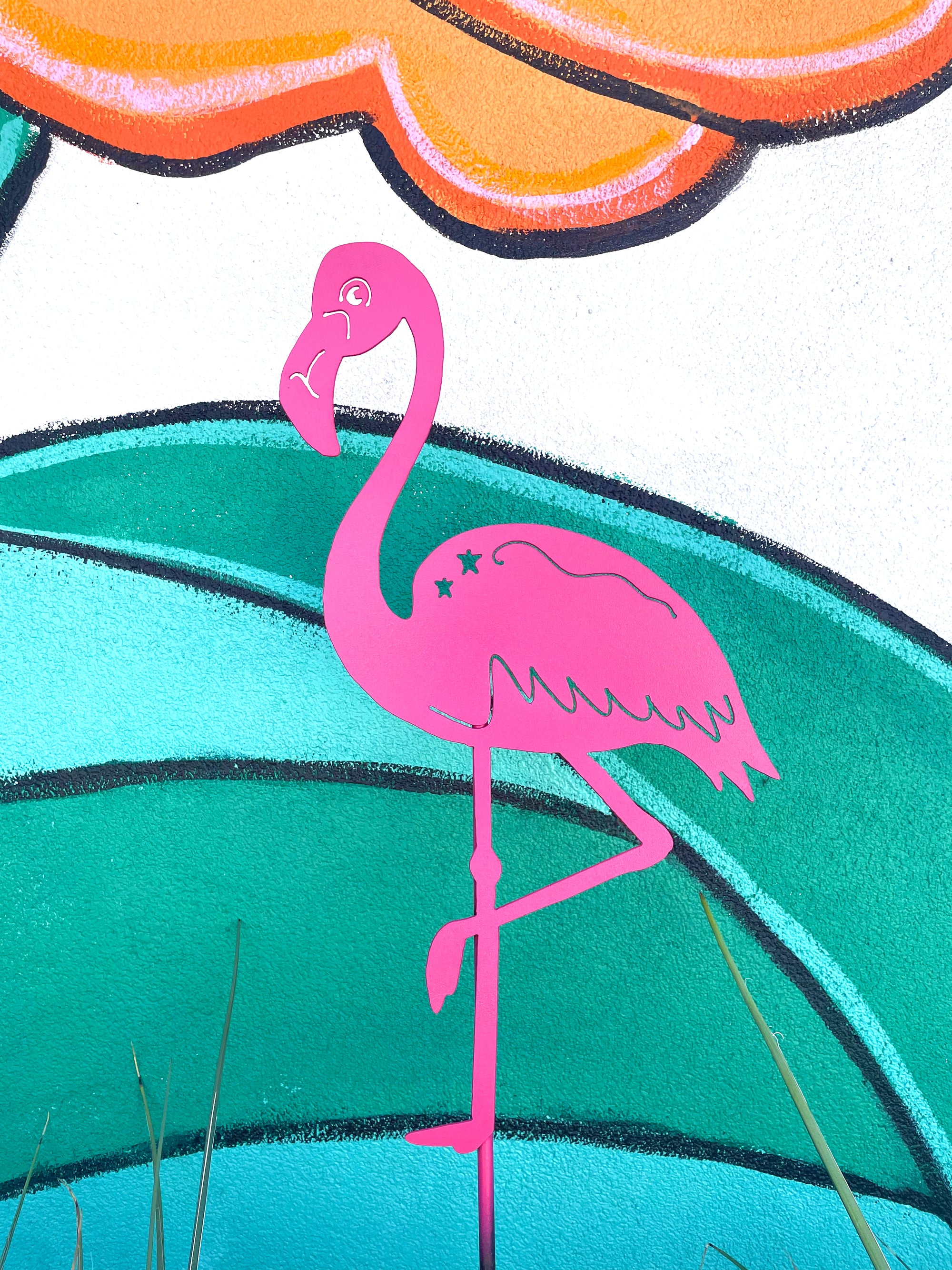 Fanciful Flamingo Pole