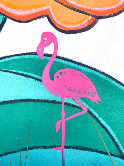 Fanciful Flamingo Pole