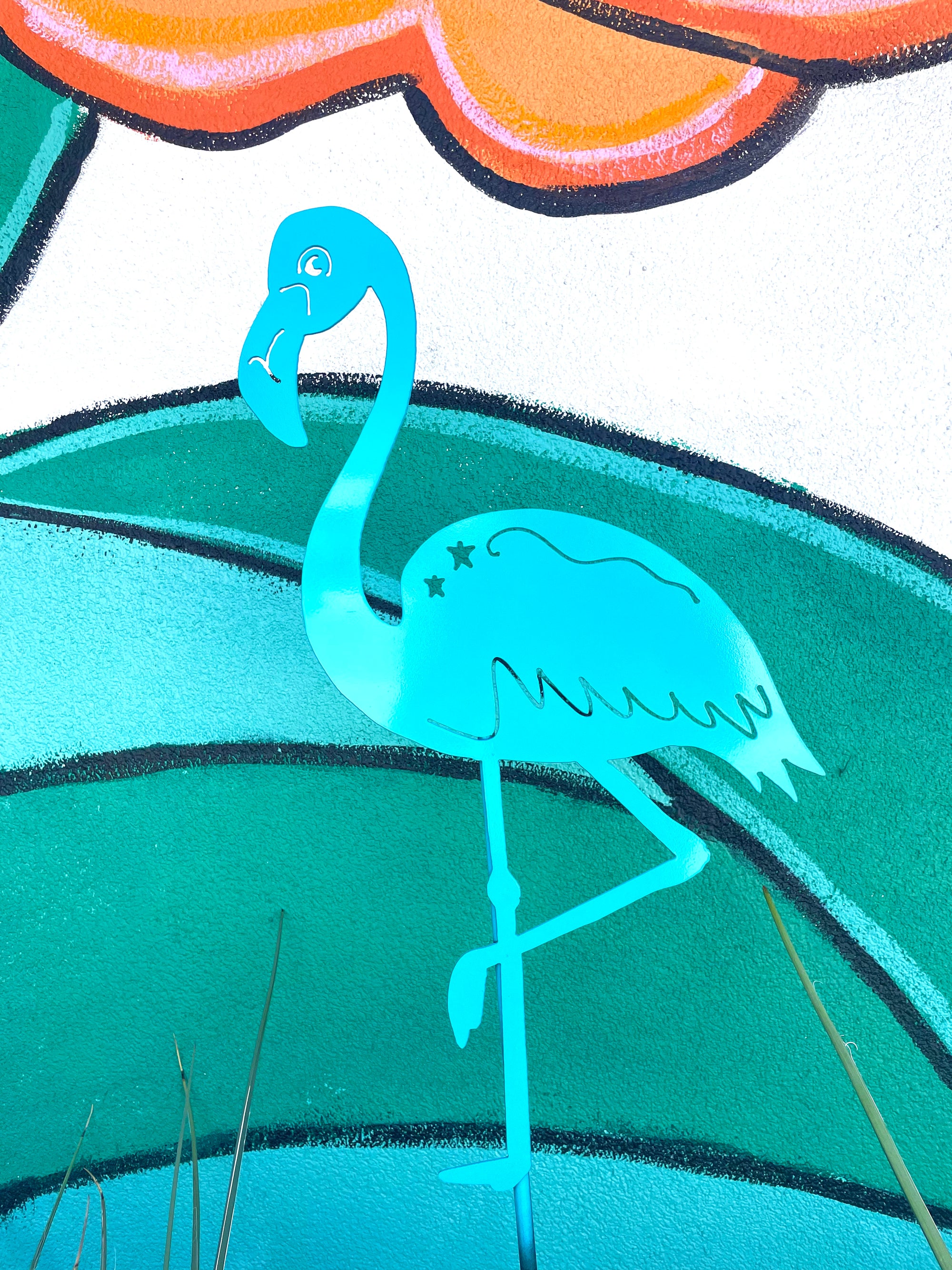 Fanciful Flamingo Pole