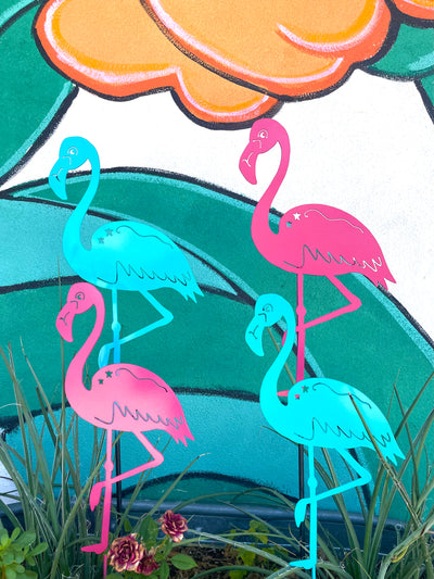 Fanciful Flamingo Pole