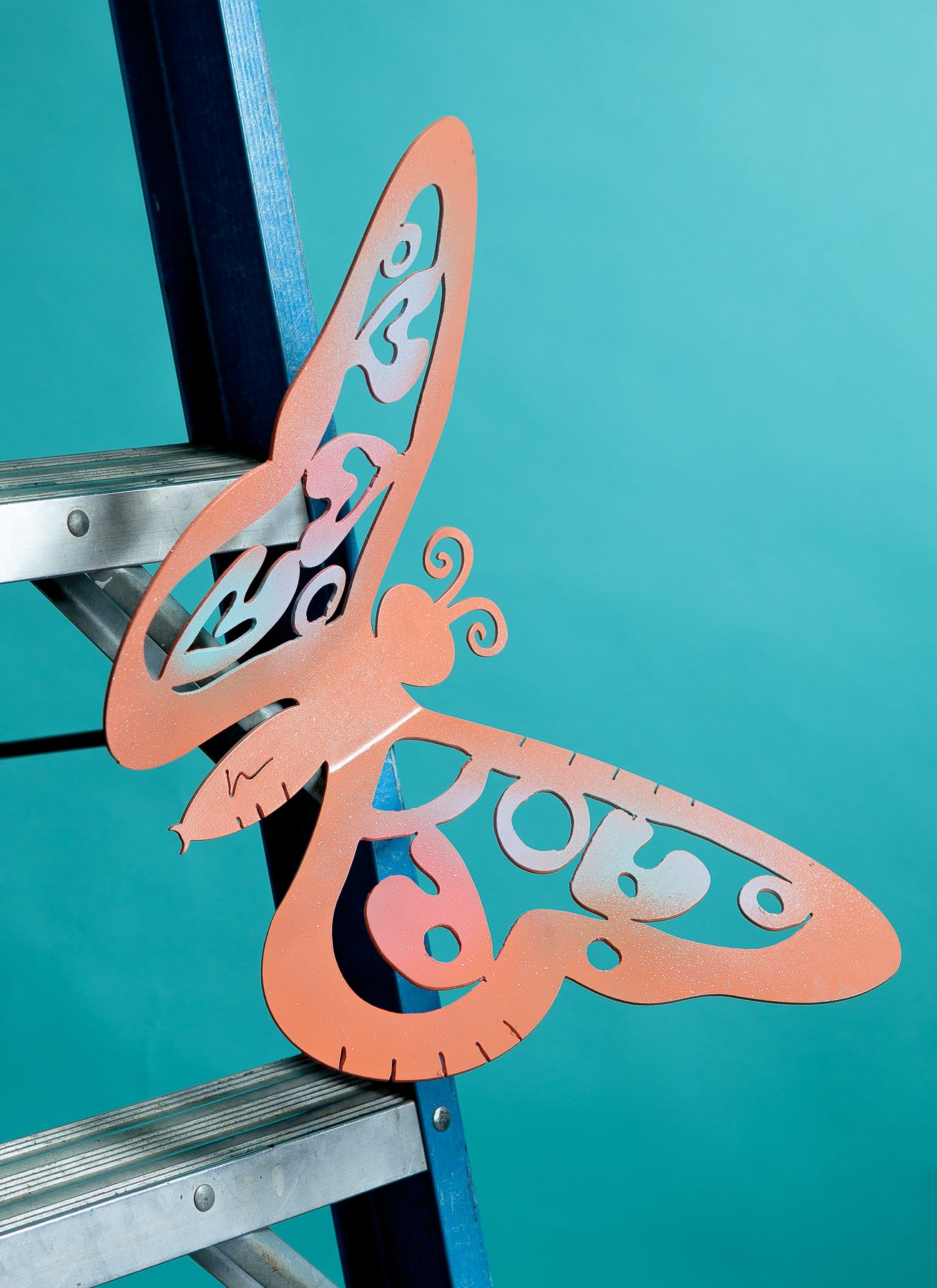 3D Butterfly Pole Large