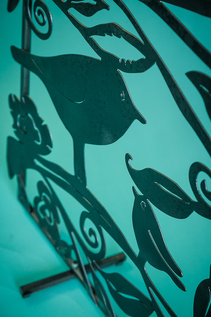 Lovely Birds Fireplace Screen