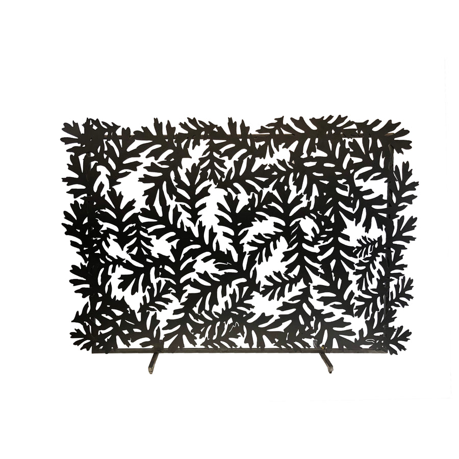Oak Leaf Fireplace Screen